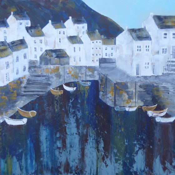 Polperro Harbour Colours