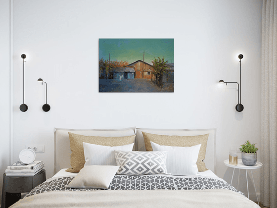 Landscape (70x50cm, oil painting, impressionistic)