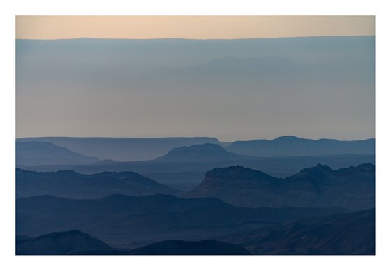 Sunrise over Ramon crater #5 | Limited Edition Fine Art Print 1 of 10 | 45 x 30 cm