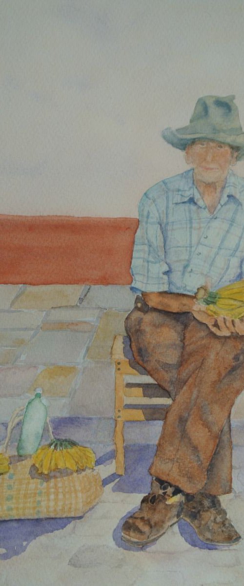 Old Man of Havana - Original Watercolour by JANE  DENTON