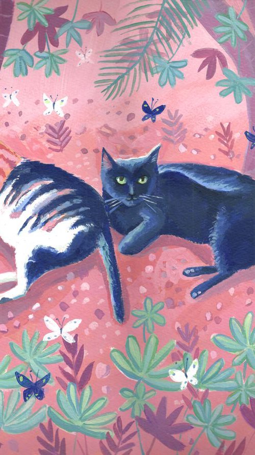 Garden Cats by Mary Stubberfield