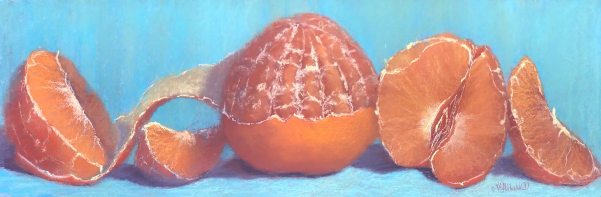 Metre of tangerines by Nataly Mikhailiuk