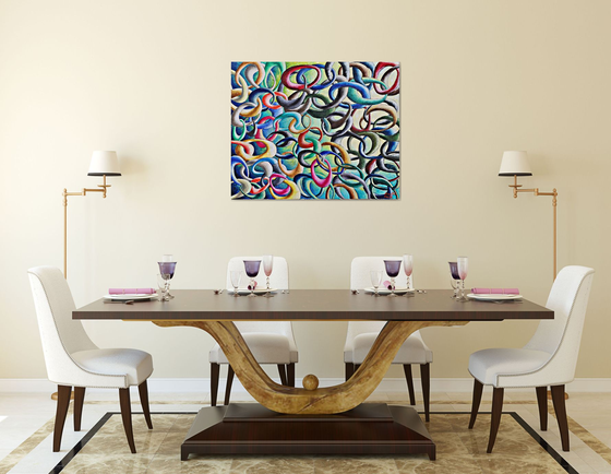 Cadena de favores . Chain of favors.