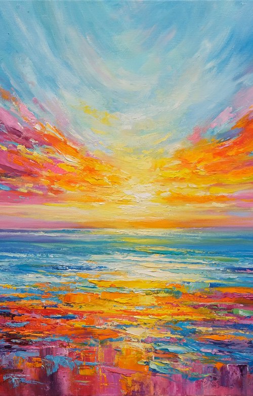 Emotional Sunset Seascape by Behshad Arjomandi