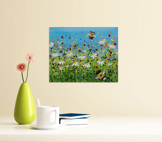 Bumble Bees & Daisies #3