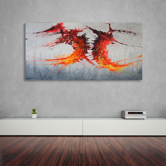 Twisting Fire IV (Spirits Of Skies 128161) (160 x 80 cm) XXXL (64 x 32 inches)