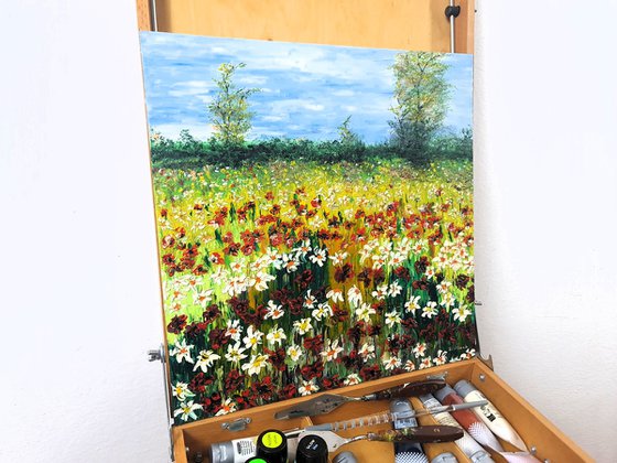 Colored meadow