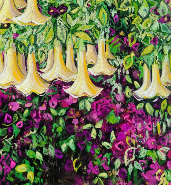 Bellflowers and Bougainvillea