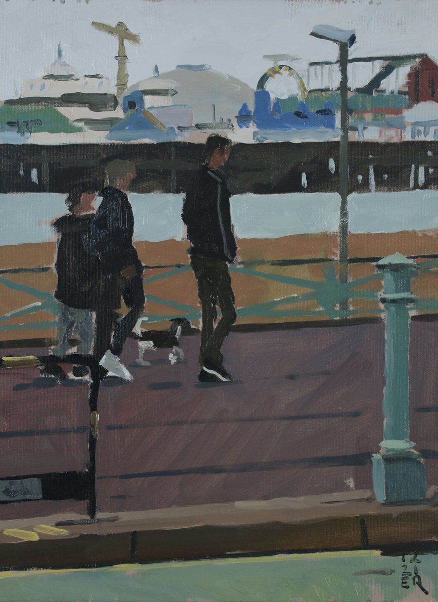 Dog Walk to Brighton Pier by Elliot Roworth