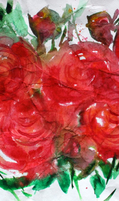 Flowes II  /  ORIGINAL PAINTING by Salana Art