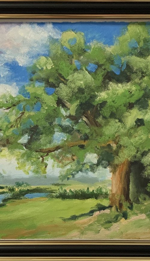 Landscape with a tree by Vita Schagen