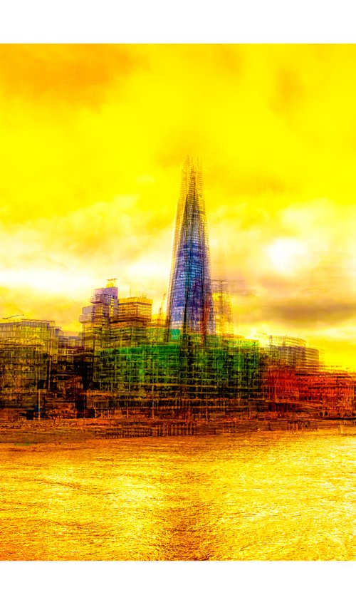 London Views 11. Abstract View of The Shard Limited Edition 1/50 15x10 inch Photographic Print by Graham Briggs