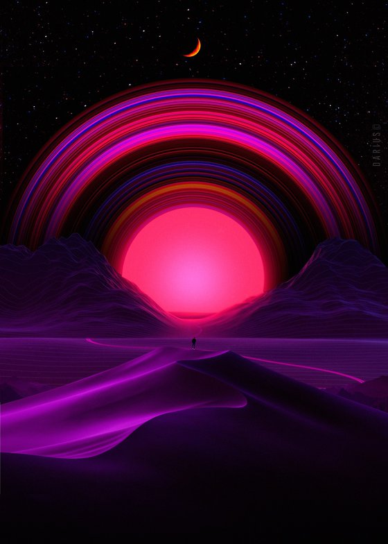 Cosmic Underground - High Resolution Print on Forex