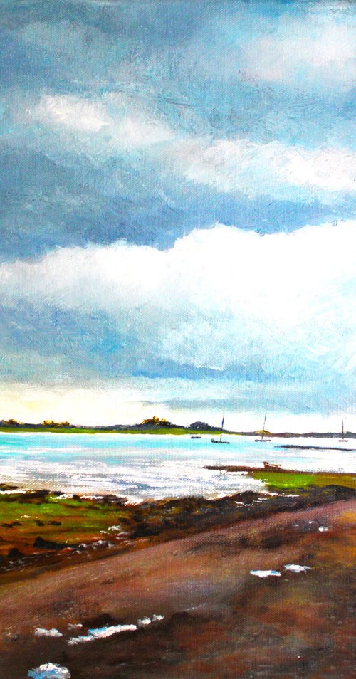 Bosham October rain by Rod Bere