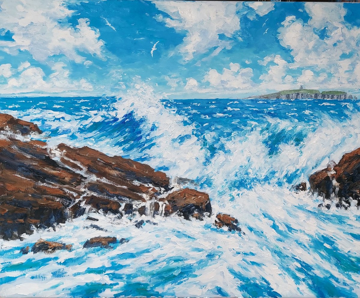 Oil Painting , Seascape Ci By Colin Ross Jack, 30 X 24, Artwork For Sale On Artfinder