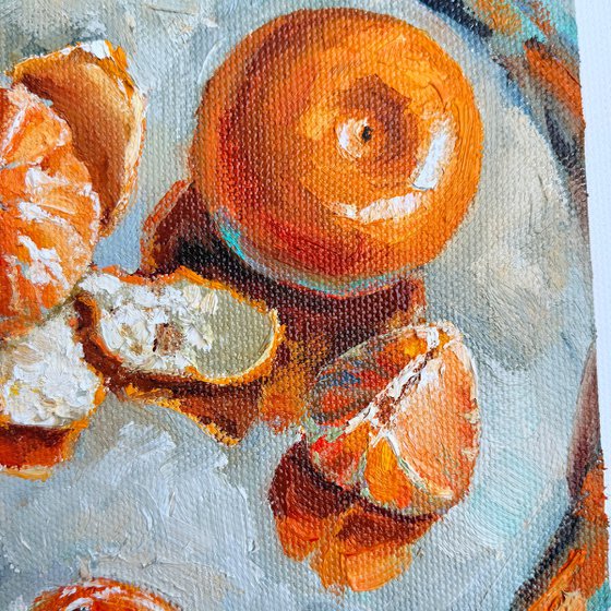 Clementine fruit still life