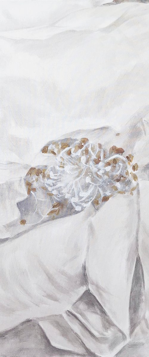 Painting with acrylics Pearls 60*60 cm by Irina Ivlieva