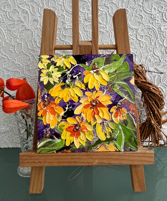 Rudbeckia Flowers Painting