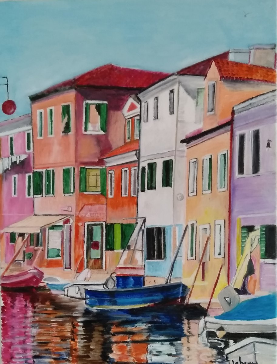 Venise houses by Isabelle Lucas