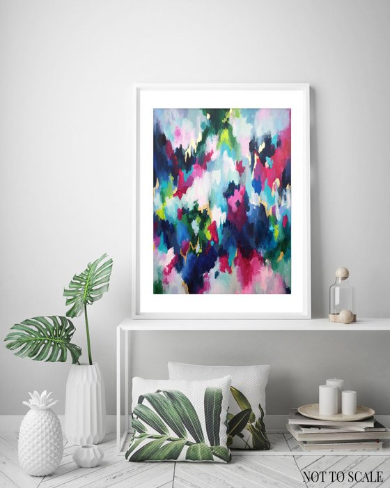 Framed Abstract Painting - In The Mood