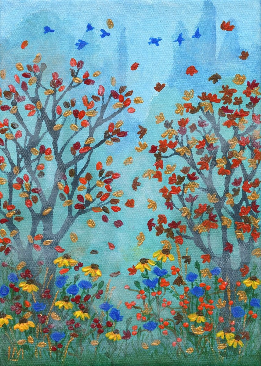 Autumn Trees by Lisa Mann