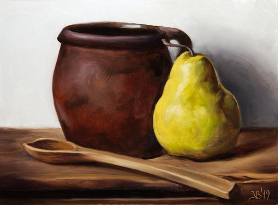 Old Crock and a Pear