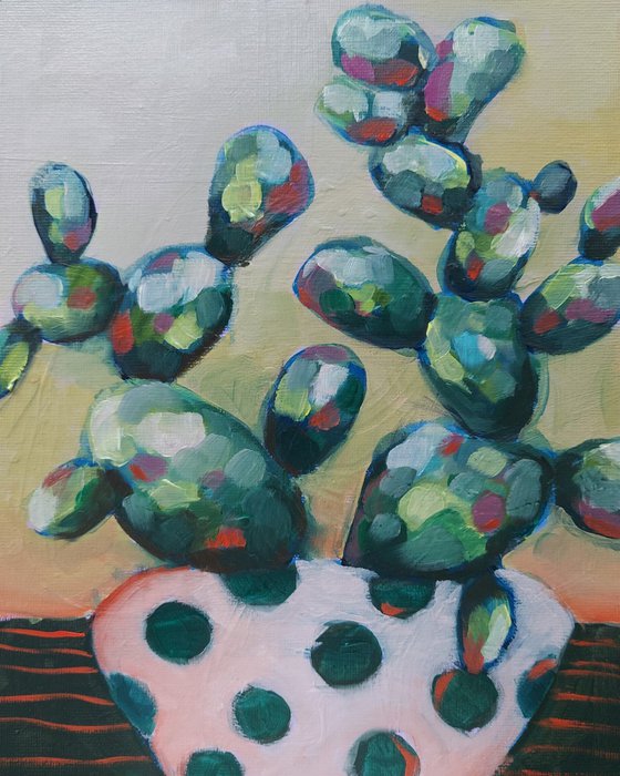 Cactus and dots