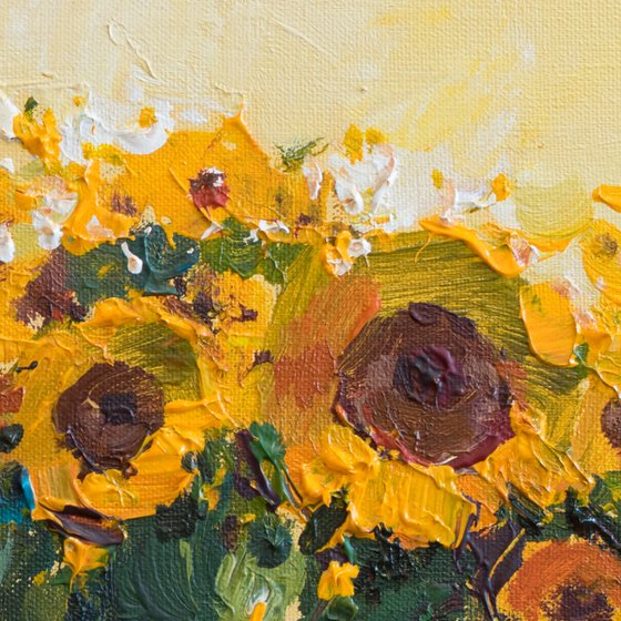 Sunflowers  Acrylic  painting