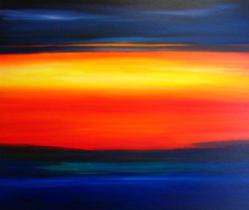 Sunset in Abstraction by Maureen Greenwood