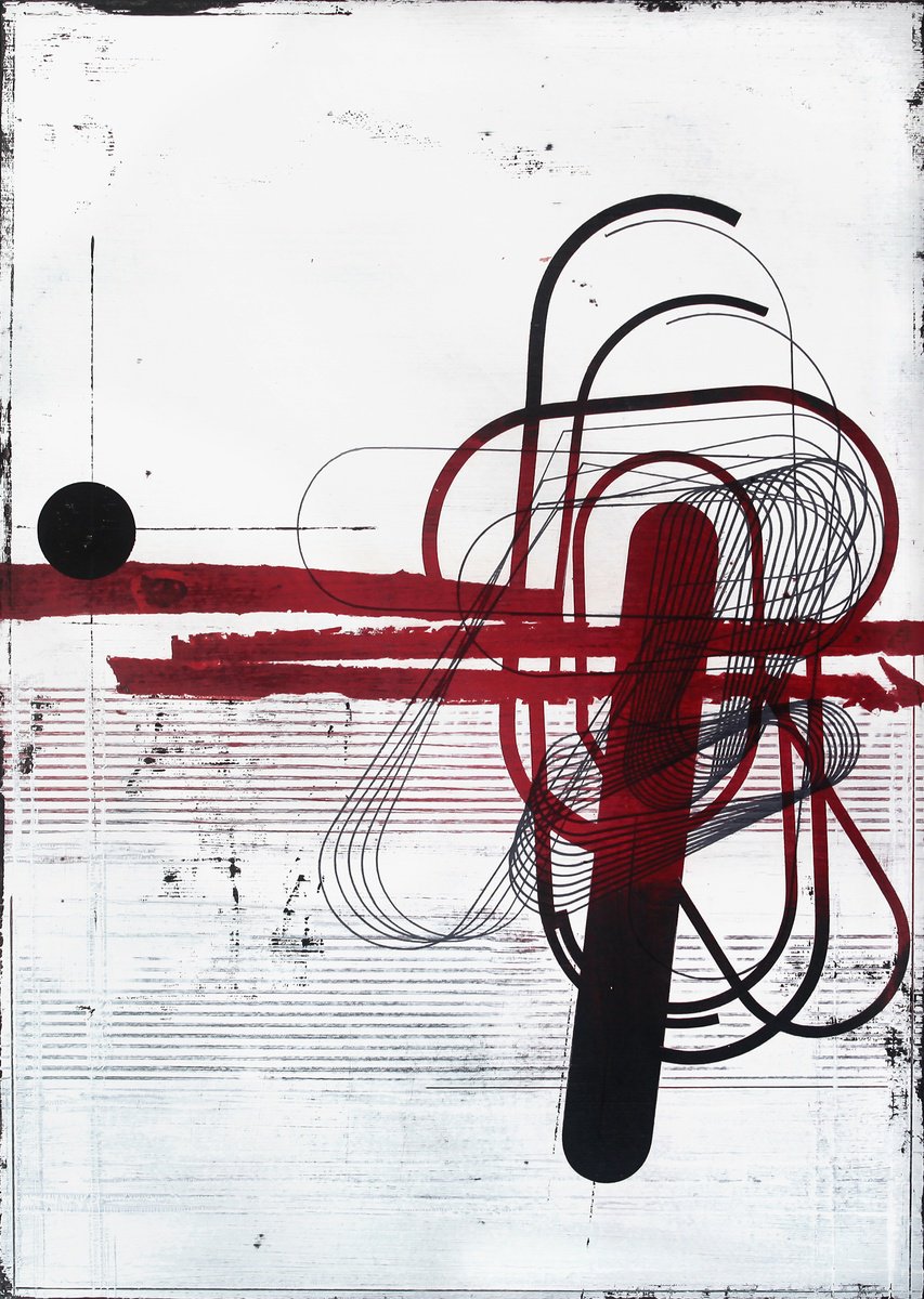 Expressive Painting , Towards The Horizon 11. By Petr Strnad, 20 X 28, Artwork For Sale On Artfinder