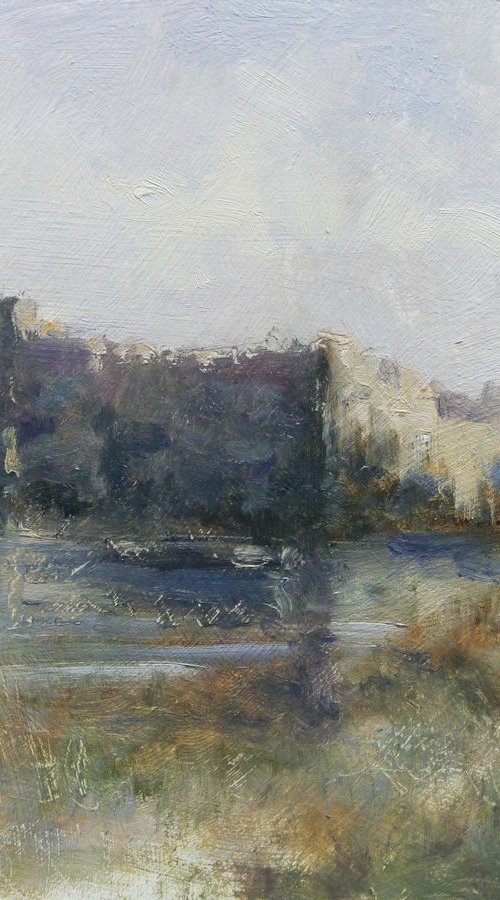 Mediterranean Seascape with Fortress - Study #2852 by Pascal Giroud