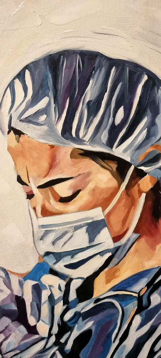 Nurse 30*40 cm - oil painting