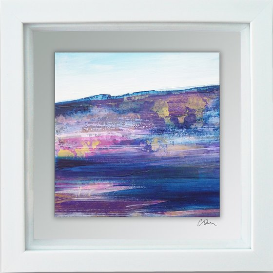 Framed ready to hang original abstract - abstract landscape #18