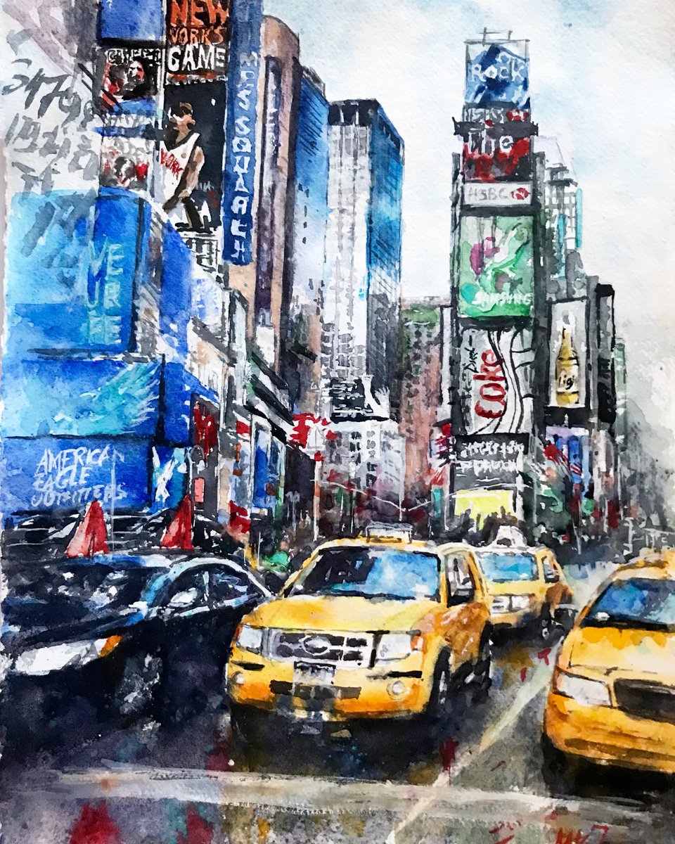 Times Square NYC by Monika Jones