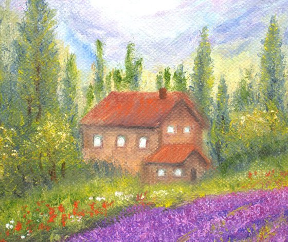 Lavender and poppies