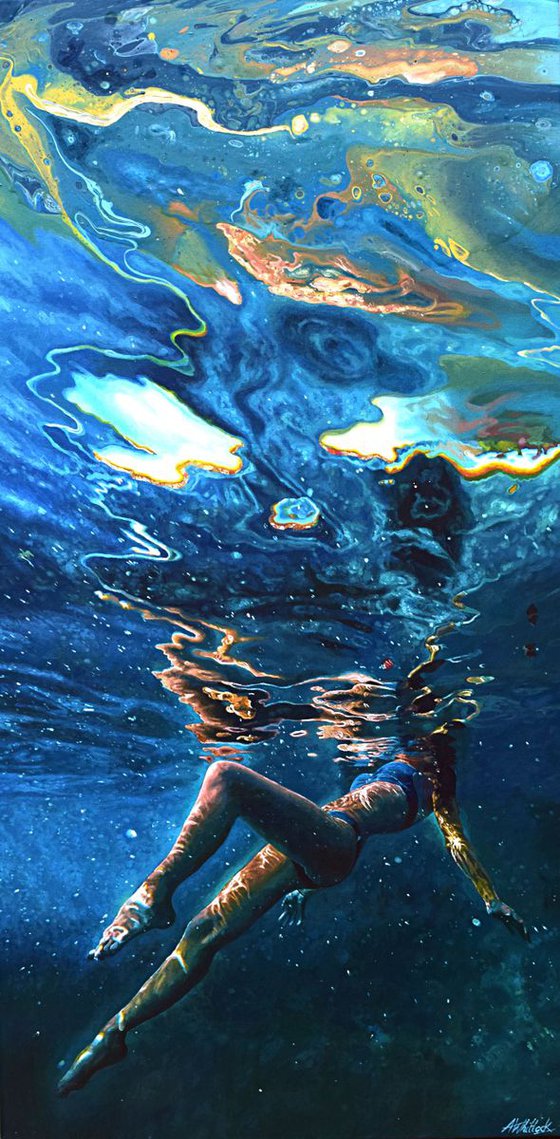 From Out of Darkness - Underwater Painting