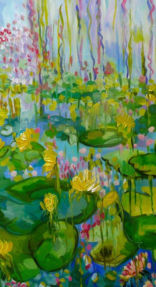 Monet's Waterlilies 2024 by Lesley Blackburn