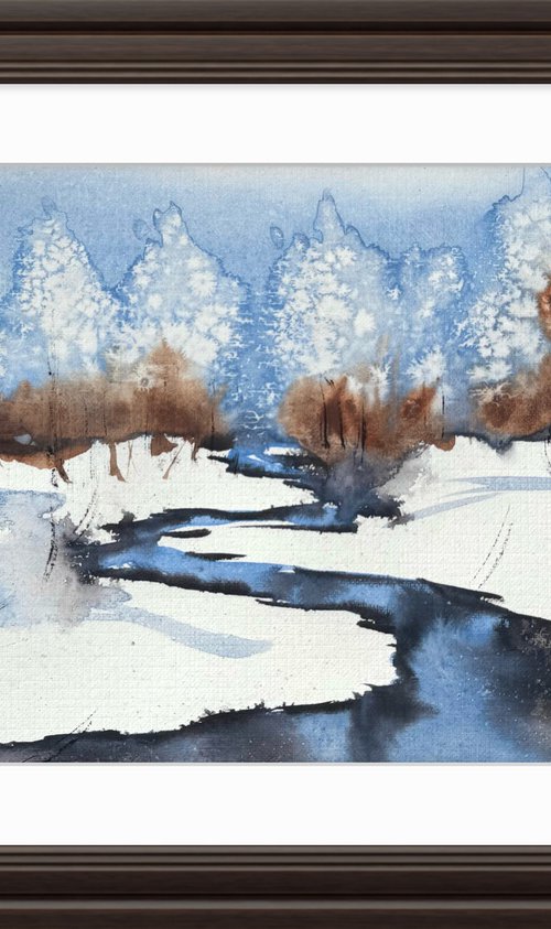 Winter day in the forest by Yuliia Sharapova