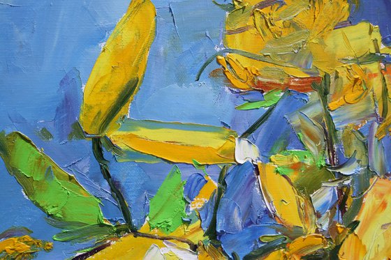" Yellow lilies "