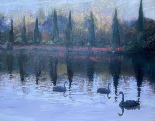 Autumn Estate Lake by Simon Jones