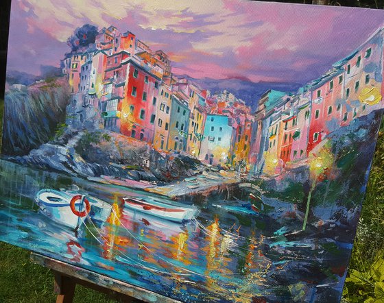 Magical evening in Riomaggiore, Cinque Terre