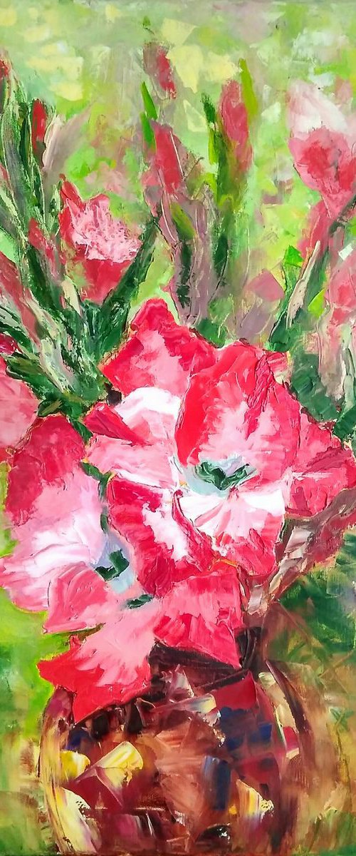 Bouquet of gladioli by Yulia Berseneva