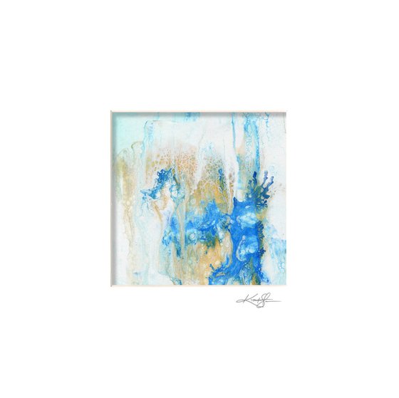 Abstract Secrets Collection 10 - 3 Abstract Paintings in mats by Kathy Morton Stanion