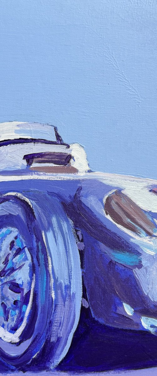 F1 M BENZ CAR ACRYLIC ON CANVAS 40x40cm by Javier Peña