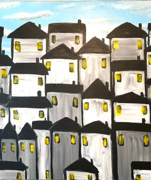 Monochrome Town 2 by Aisha Haider
