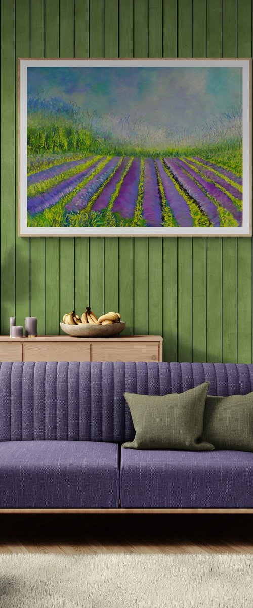 Lavender Fields by Lesley Blackburn