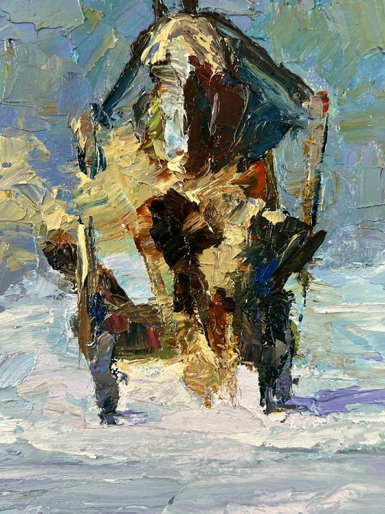 Sleigh Ride on a Winter Road