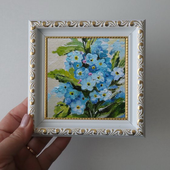 Forget me not Mini Art Frame