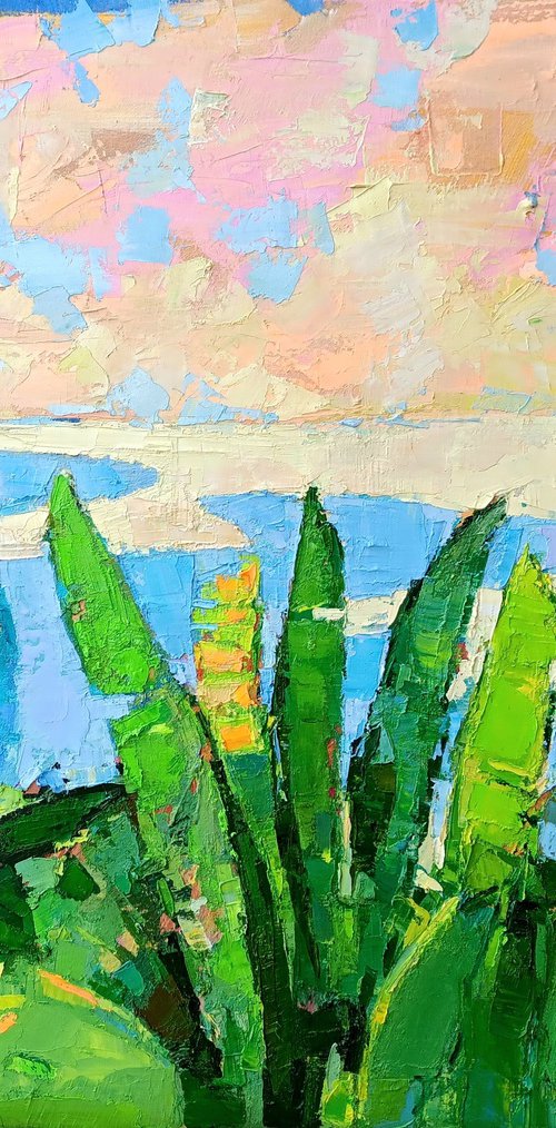 LANDSCAPE WITH BANANA LEAVES by Ruslan Khais