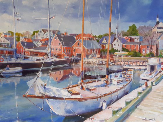 Sunny day in Lunenburg  (18x24x1.5")